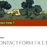 「Contact Form 7」トップページ画面